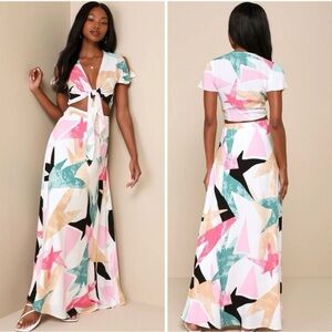 Lulus skirt two piece set